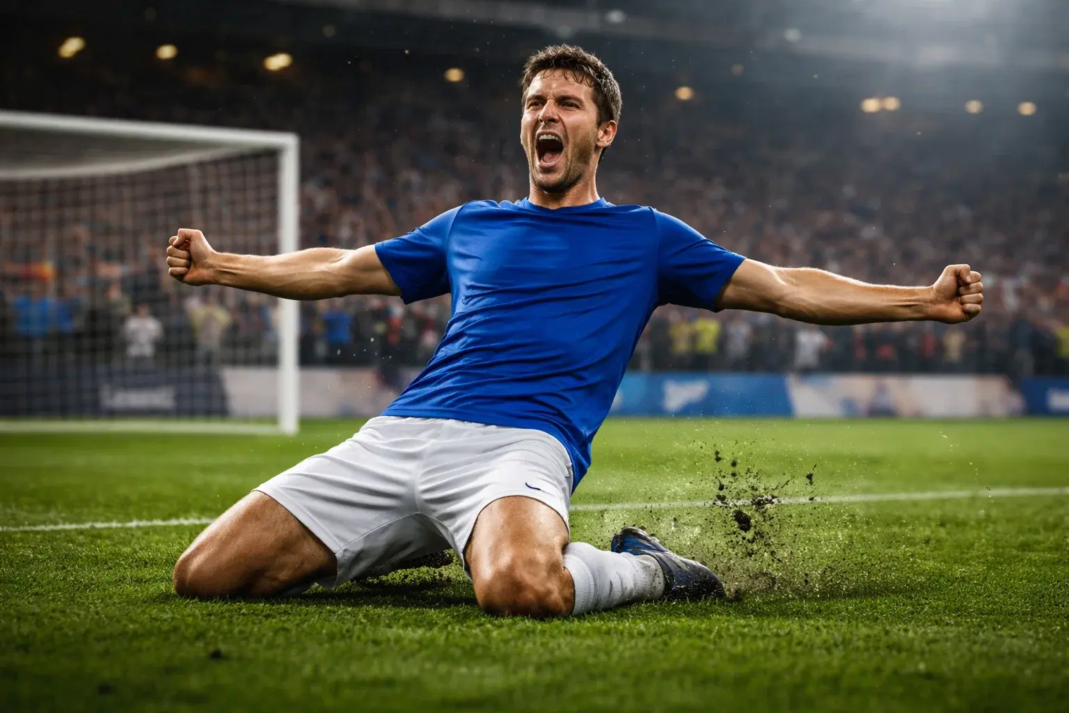 Primo marcatore calcio giocatore che segna il primo gol